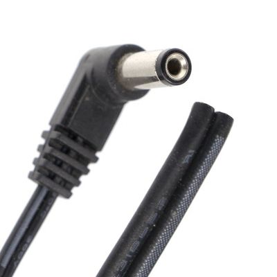 90 graden rechthoek DC-vat Jack 2.1x5.5mm Mannelijk Vrouwelijk tot vrij einde Open Pigtail DC-stroomkabel