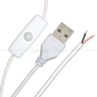 DIY 1m Power on off Controller Open draad USB Switch kabel voor Led Light Strip Lamp