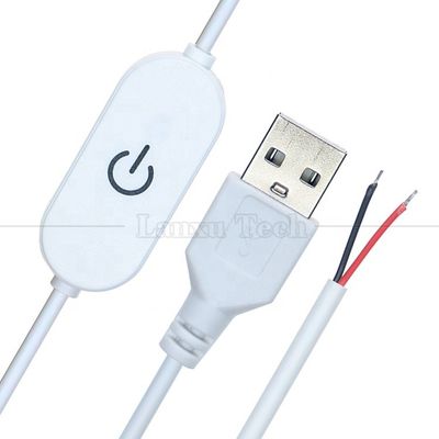 5V Stepless Touch Schakelaar USB openen Draden Einde aan en uit Dimmer kabel voor Led Strip Light Lamp