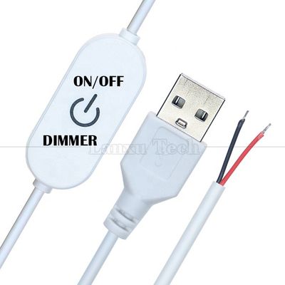 5V Touch Switch ON OFF Controller Stepless USB to Open Wires End Cable LED Dimmer voor Led Strip Light Lamp