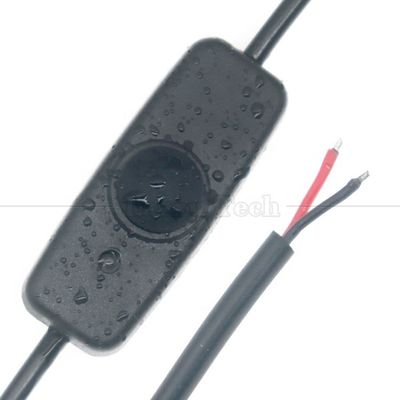 Custom Factory Waterproof Silicon Cover Push Button 2 Pin DC Power on off Switch Cable voor Lamp Motorcycle