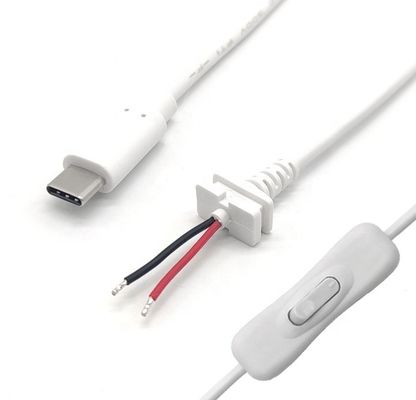 Power ON OFF USB Type C-switchkabel voor LED-lamp