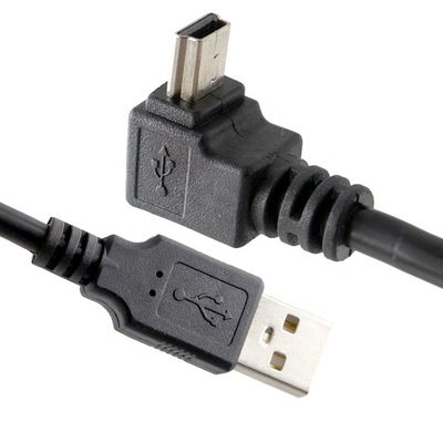 90 graden rechts links omlaag hoek mini USB data oplader kabel