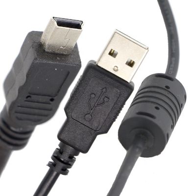 1m Digitale camera Magnetische ring Mini USB Data Charger kabel met Ferrite