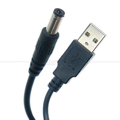 1M 2A 5V USB naar DC 5,5x2,1 mm Barrel Jack Power Charger Cable voor Led Light Lamp Speaker Fan Tablet Camera Router TV Box