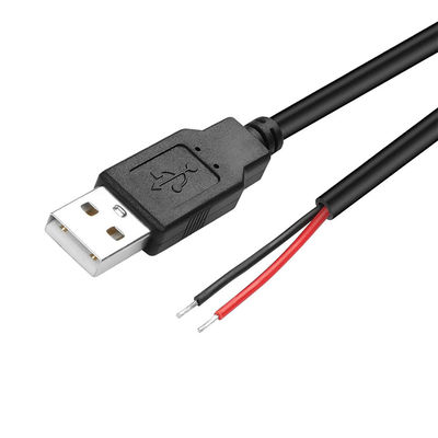 5V USB tot open gestript geblokkeerde lege draden Eind Pigtail Power Charger Cable voor LED Strip Light Lamp