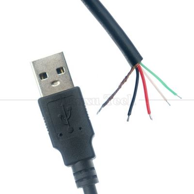Custom Shield USB 2.0 Een man tot gestript draad Open End Pigtail Cable