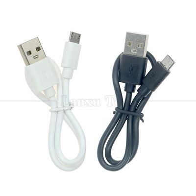 Korte 30cm 50cm 1m Wit Zwart Data Fast Charging 1A V8 Micro B naar USB A Man Charger Cable voor Android Phone Power Bank luidspreker