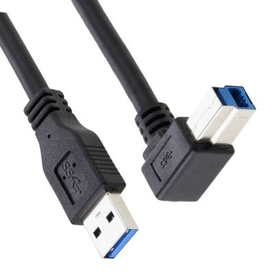 High Speed 5Gbps 90 Degree Right Angle USB 3.0 A Male naar USB B Type Printer Cable