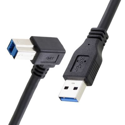 High Speed 5Gbps 90 Degree Right Angle USB 3.0 A Male naar USB B Type kabel voor Epson HP Printer