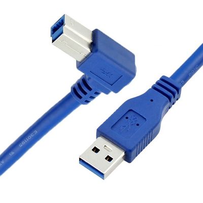 High Speed 5Gbps 90 Degree Right Angle USB 3.0 A Male to Type B Printer Cable voor Epson HP