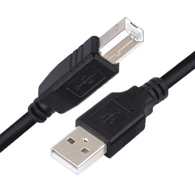 Hoogwaardige 1M-gegevensoplaad USB B Mannelijk naar USB 2.0 A Mannelijke printer scanner kabel