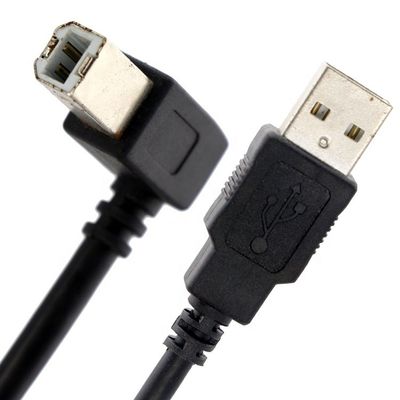 Hoogwaardige 90 graden rechthoek USB B mannelijk naar USB A mannelijke printerkabel