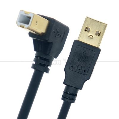 Rechter links omlaag hoek 90 graden hoek USB A naar USB B kabel voor printer scanner