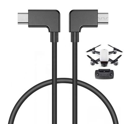 90 graden hoek Micro B tot Type C USB-kabel voor UAV